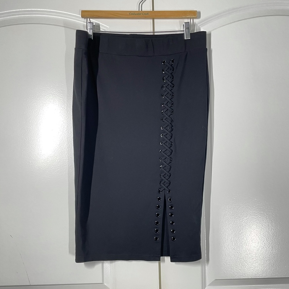 Torrid Black Premium Pinte Lace-up Pencil Skirt size 2 ( 2X ) - Picture 4 of 8